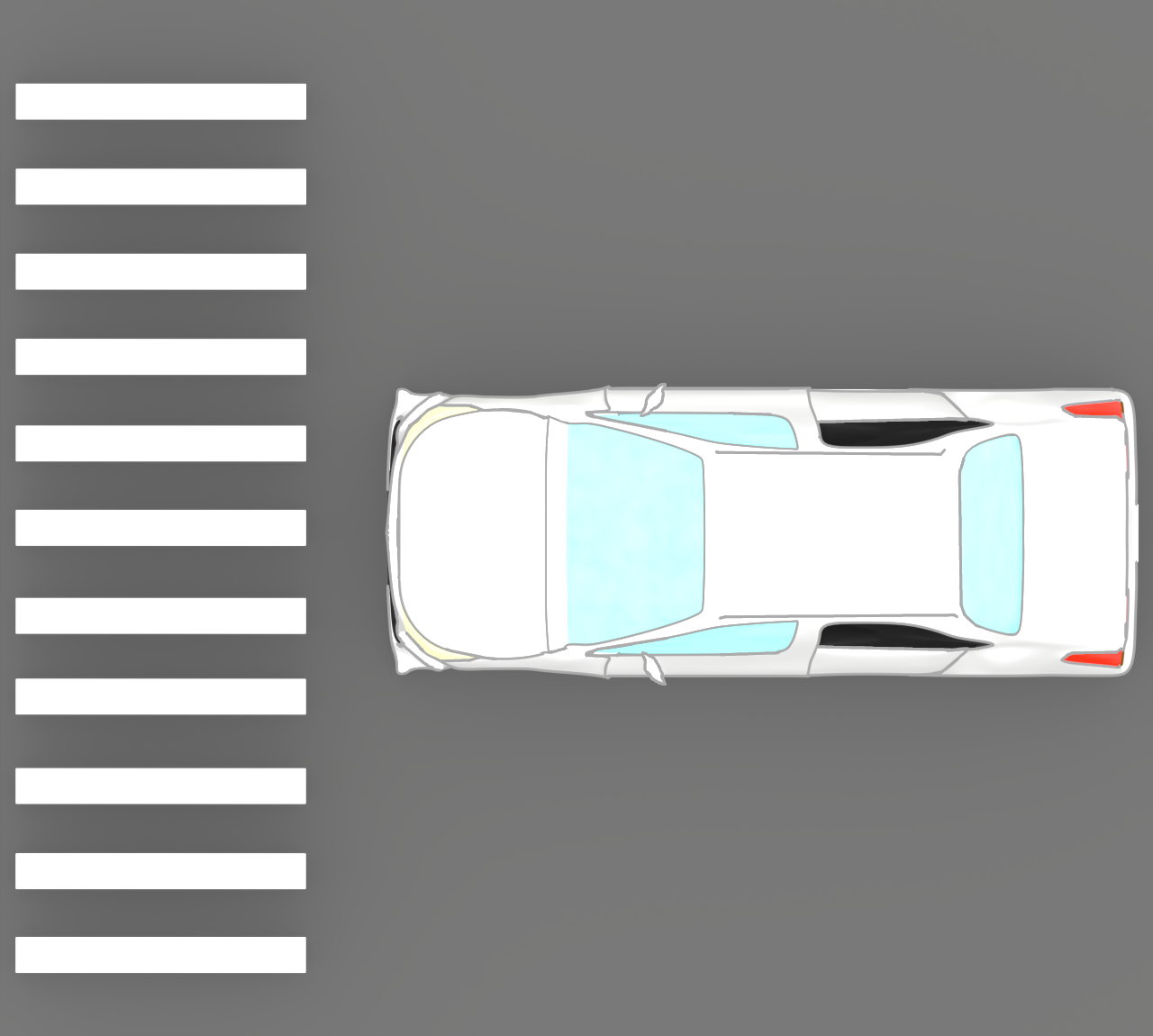 above crosswalk stop car img