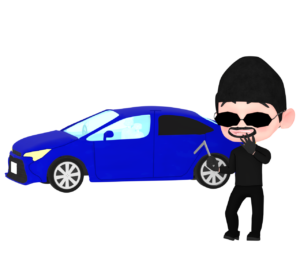 車上荒しのイラスト