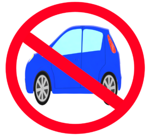車禁止マークのイラスト