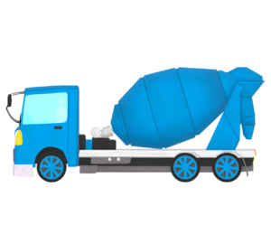 ミキサー車のイラスト