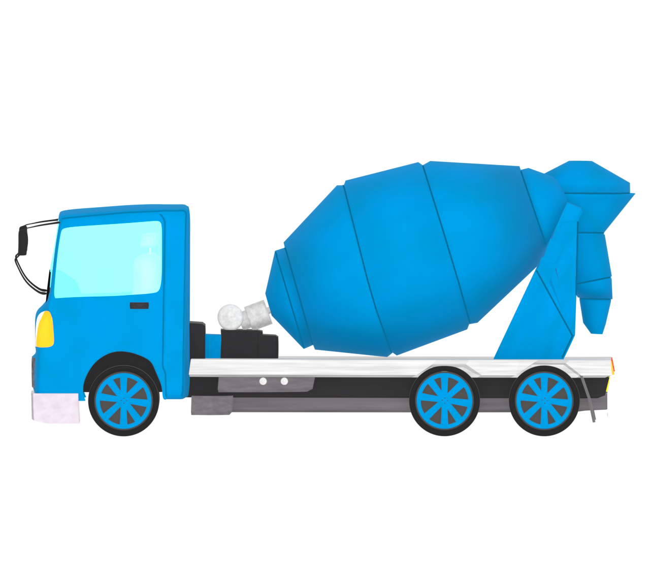 ミキサー車のイラスト