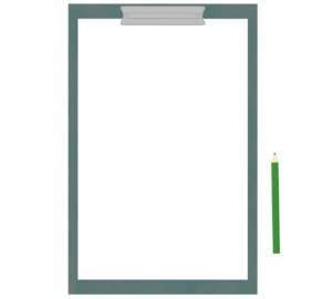 白紙のアンケートのイラスト