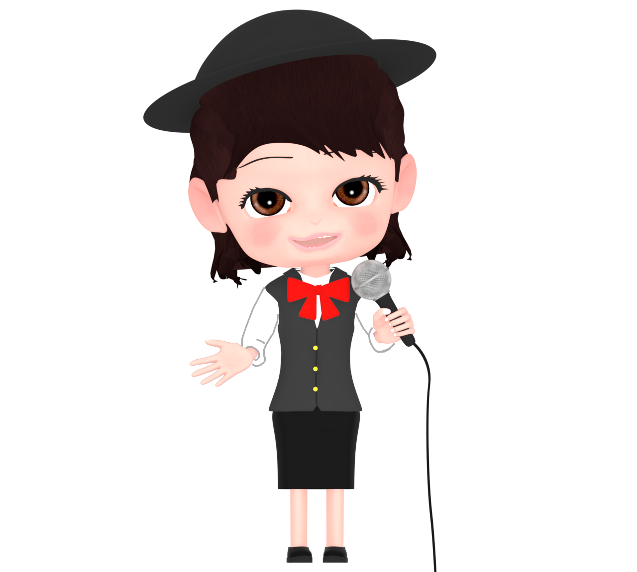 バスガイドのイラスト