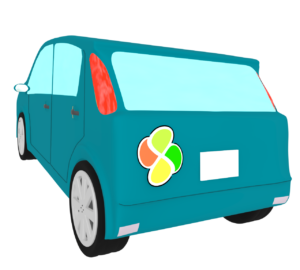 車に貼る高齢者運転マークのイラスト