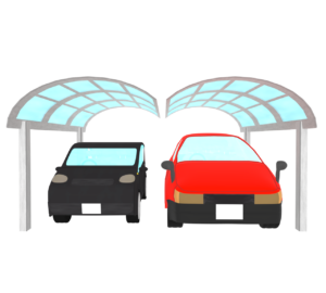 カーポートのイラスト