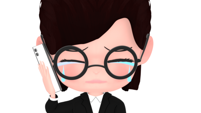crying phone woman office worker img