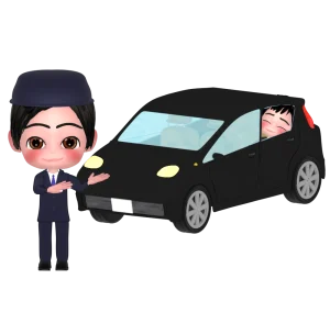 運転代行サービスを利用するイラスト