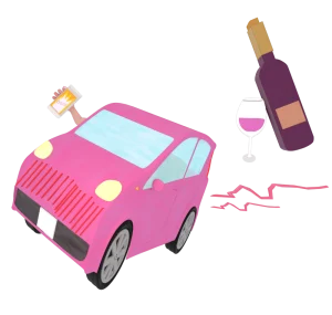 飲酒運転のイラスト