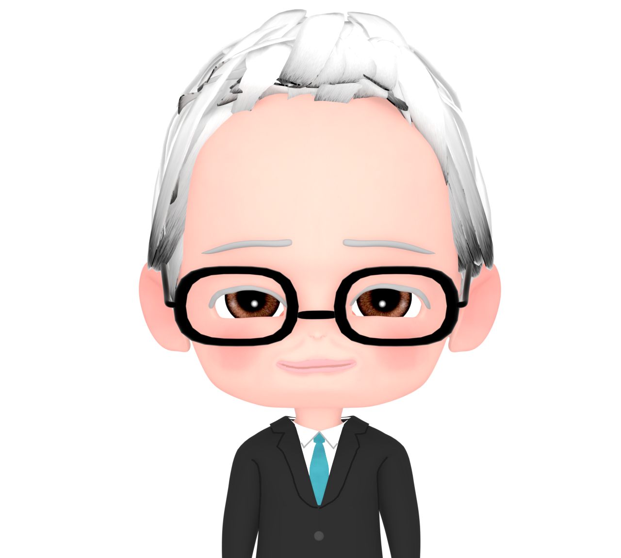年配会社員のイラスト