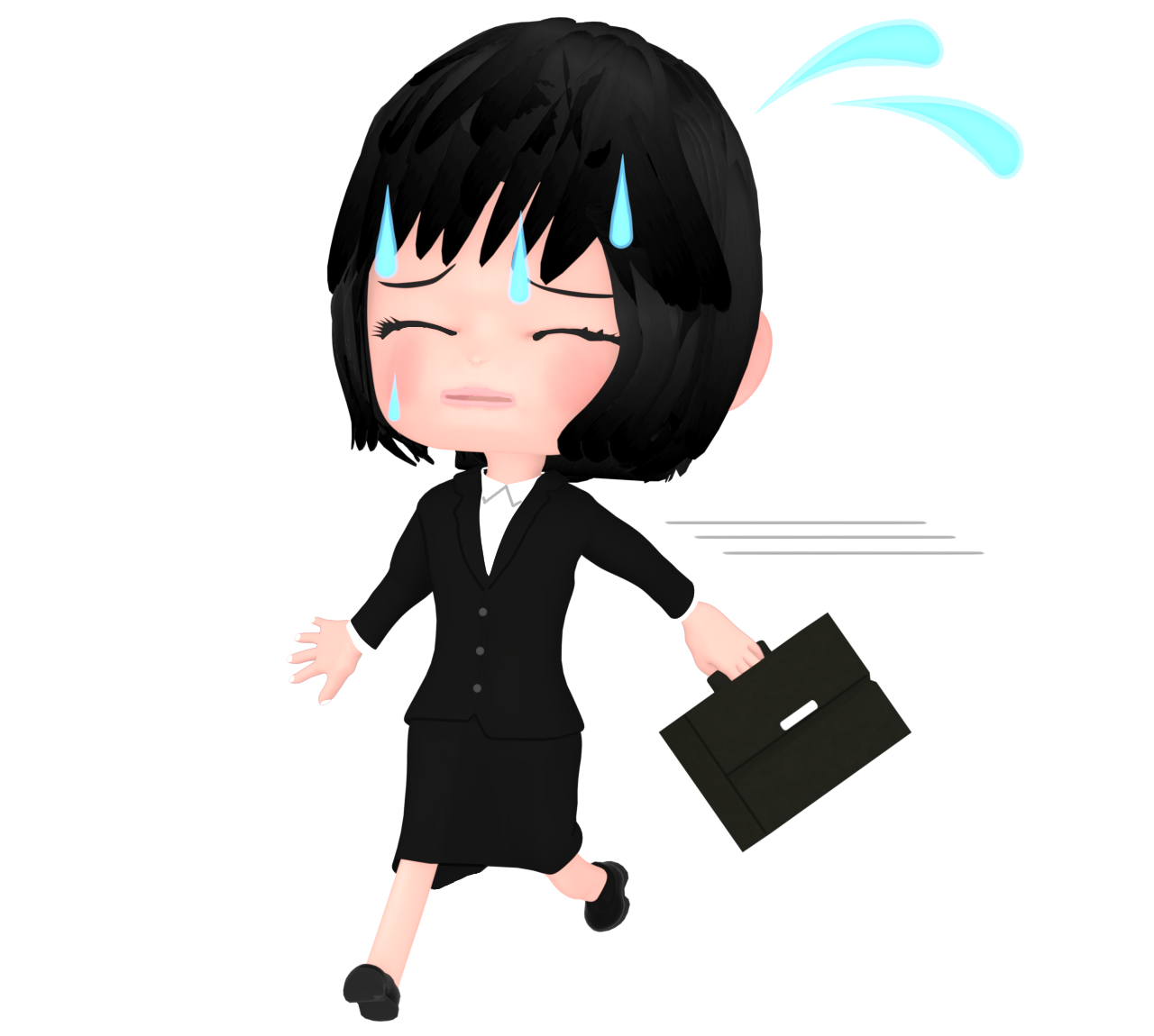 hurry up office lady img