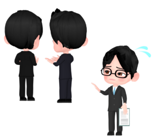 無視をされる職場のイラスト