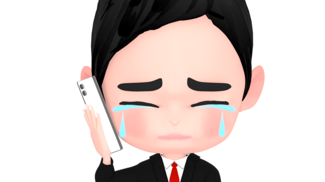 phone crying man office worker img