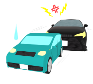 あおり運転のイラスト