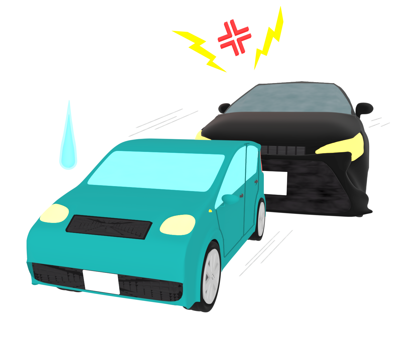 あおり運転のイラスト