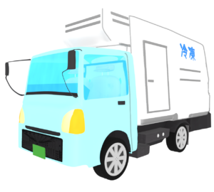 冷凍車のイラスト