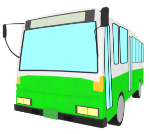 路線バスのイラスト