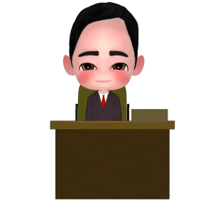 課長・会社員の役職のイラスト