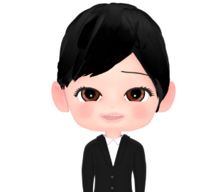 笑顔の女性会社員のイラスト
