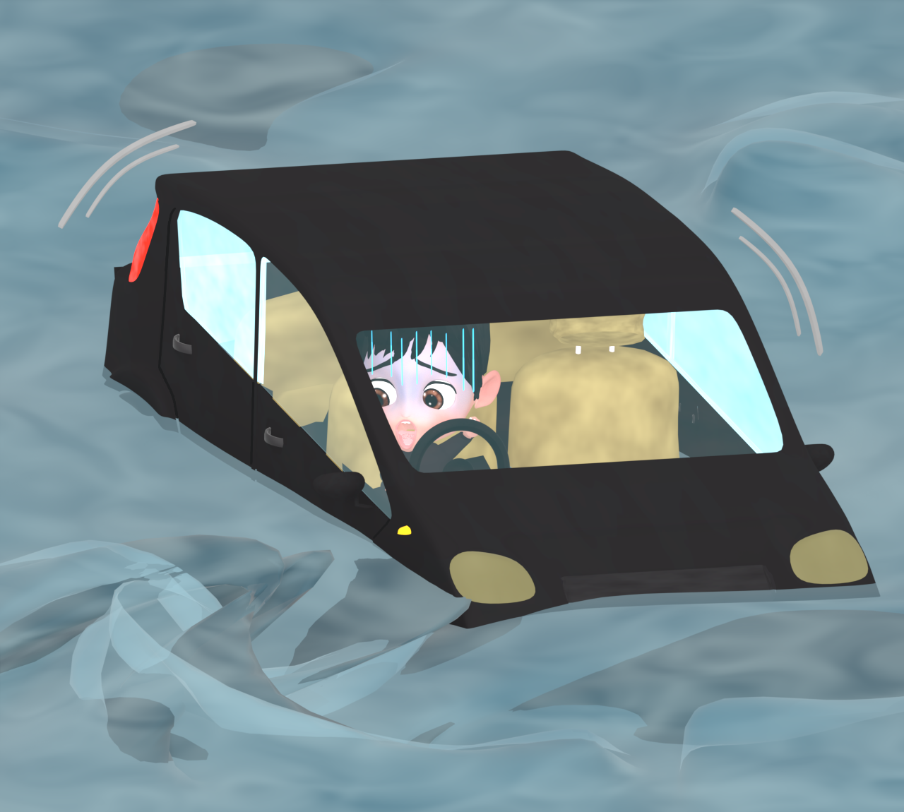 submerged car man img