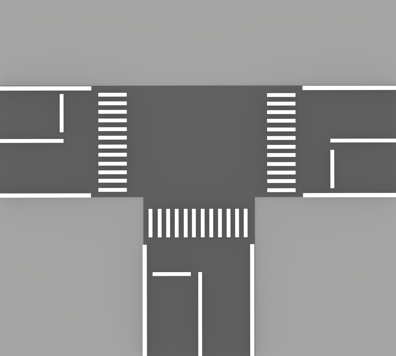 T字路のイラスト