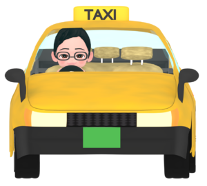 タクシー運転手のイラスト