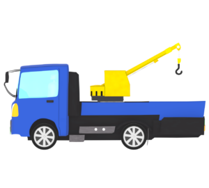レッカー車のイラスト
