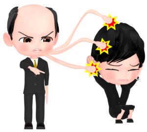 言葉の暴力のイラスト