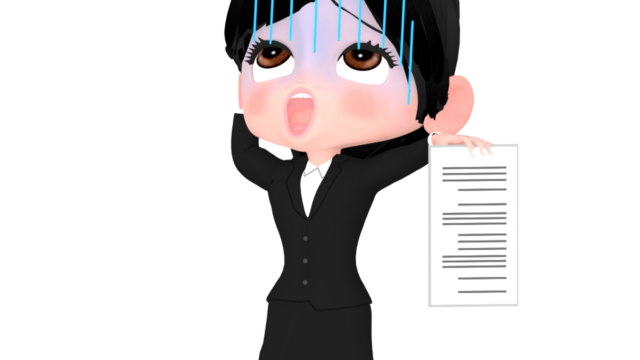 anxious female office worker img