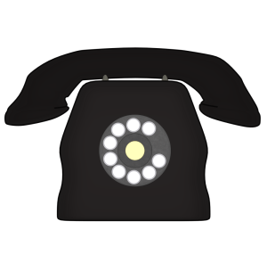 黒電話のイラスト