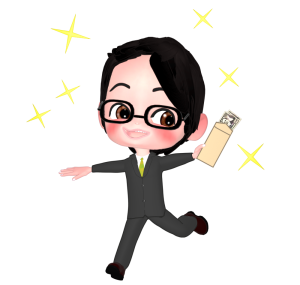 ボーナスを喜ぶサラリーマンのイラスト