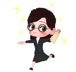賞与・ボーナスを貰う女性会社員のイラスト