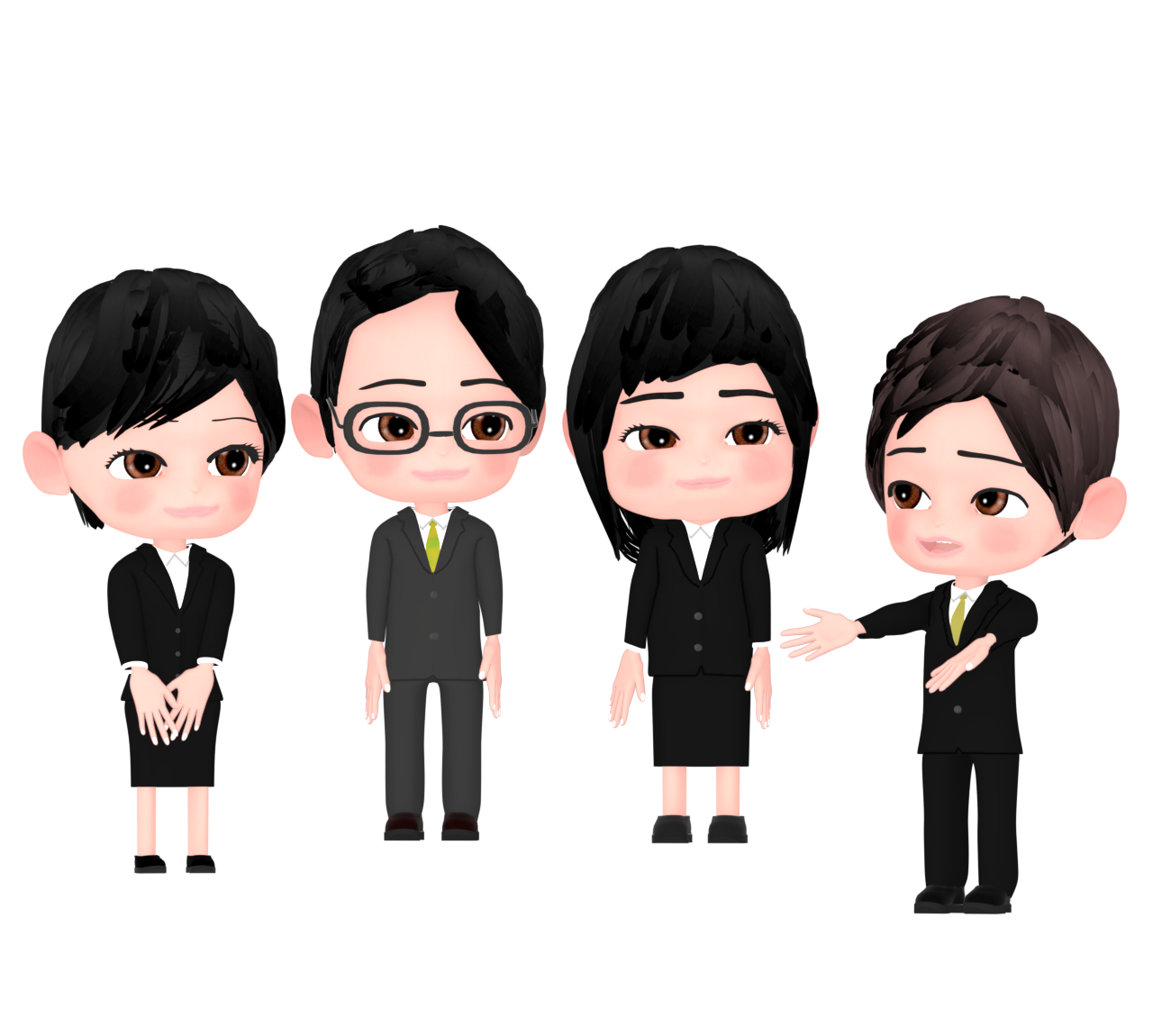 話し合う会社員のイラスト