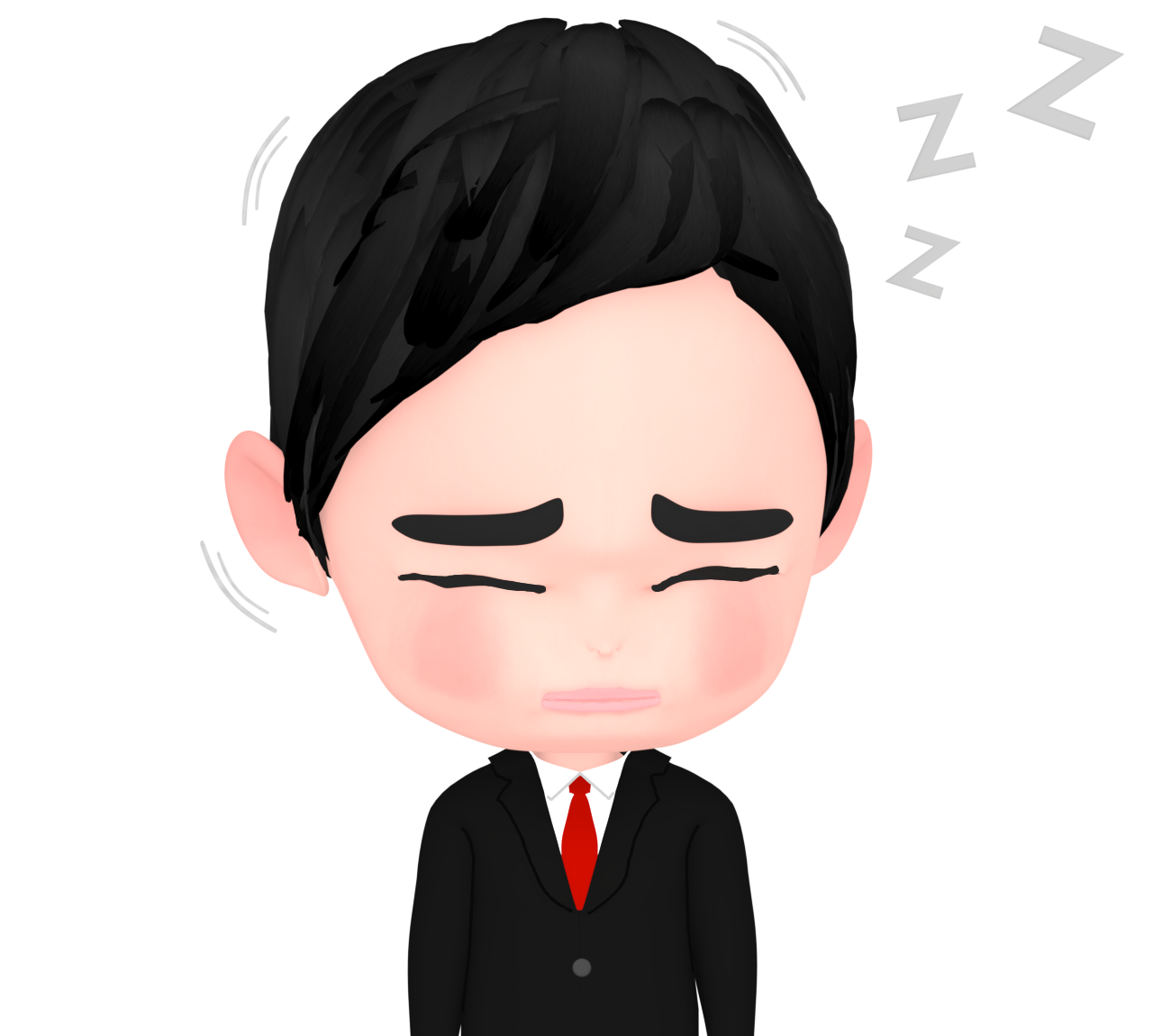 dozing off male office worker img