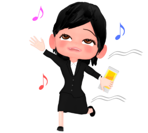 酔っている女性会社員のイラスト