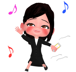 酔っている女性会社員のイラスト
