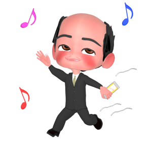 酔っ払い会社員のイラスト