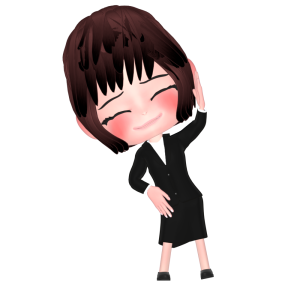 ストレッチをする女性会社員のイラスト