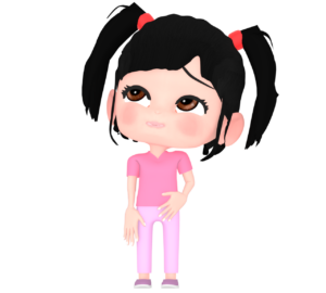 ひらめく子供のイラスト