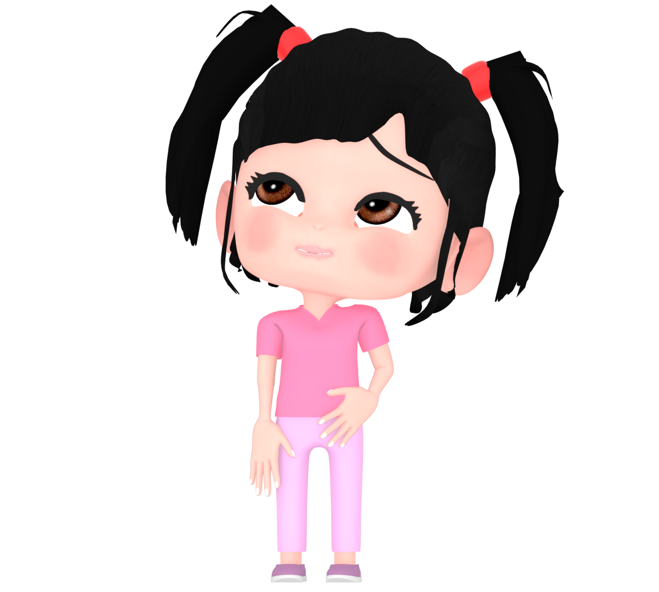 ひらめく子供のイラスト