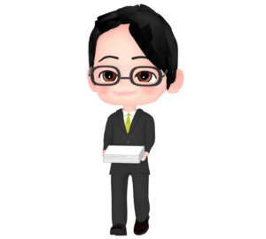 資料を運ぶサラリーマンのイラスト