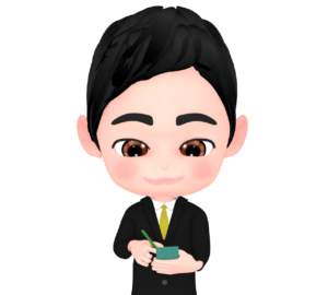 メモを取るビジネスマンのイラスト