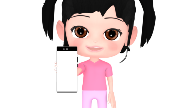 mobile phone smile girl img