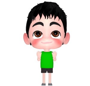 やる気を出す子供のイラスト