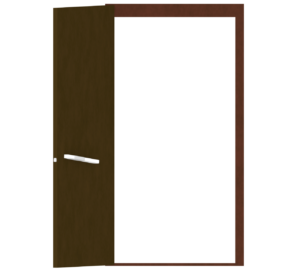 開くドアのイラスト