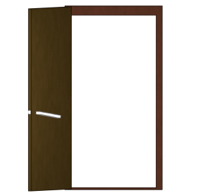 開くドアのイラスト