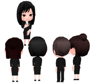 自己紹介をする新入社員のイラスト