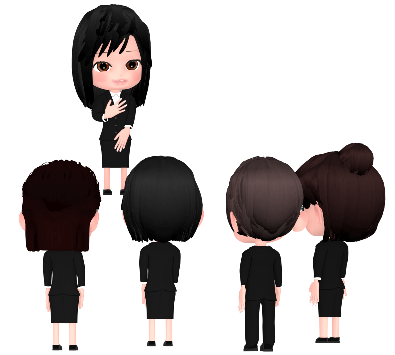 自己紹介をする新入社員のイラスト