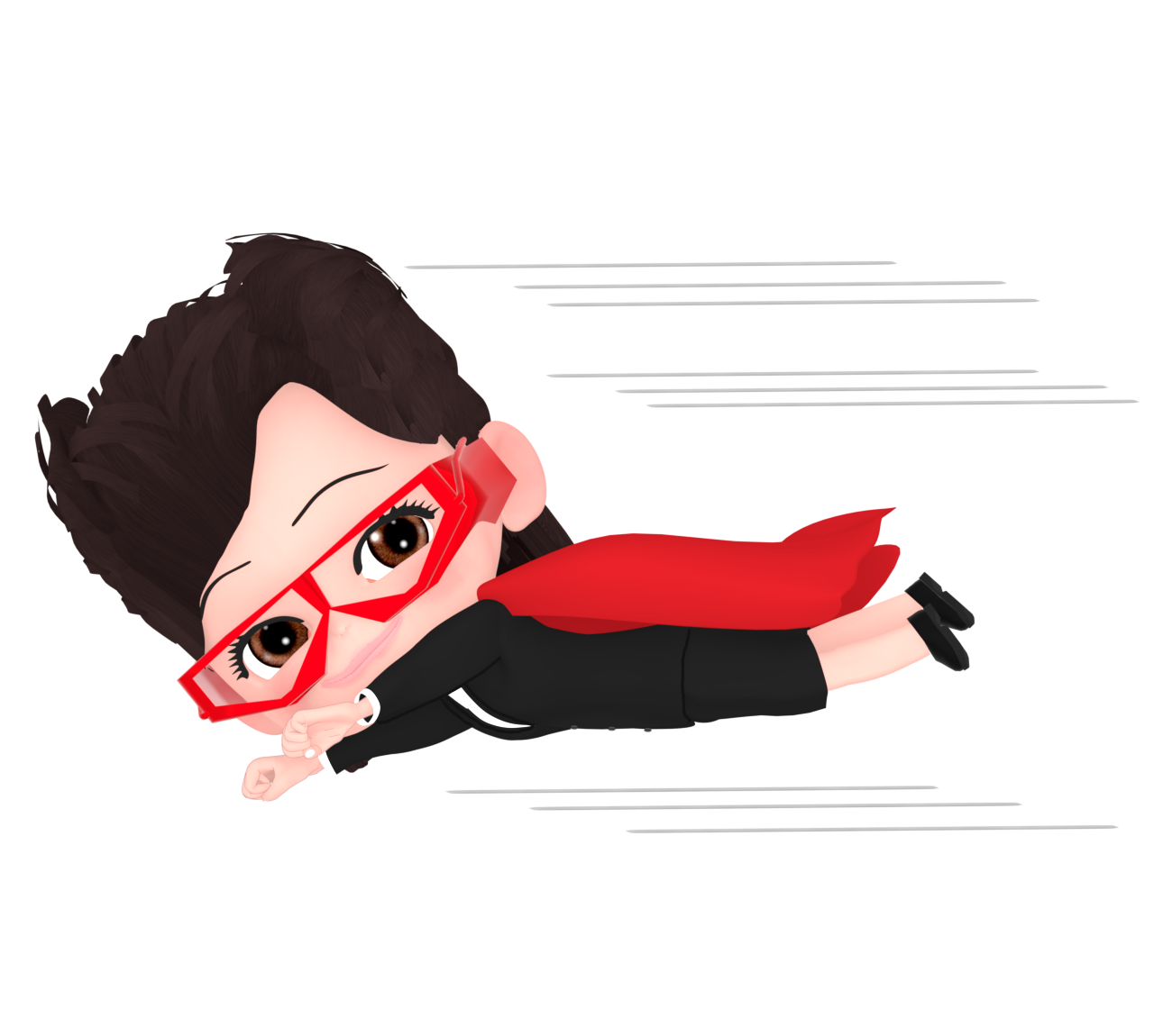 スーパービジネスウーマンのイラスト