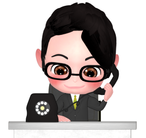 電話応対する会社員のイラスト