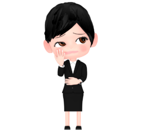 考える会社員のイラスト